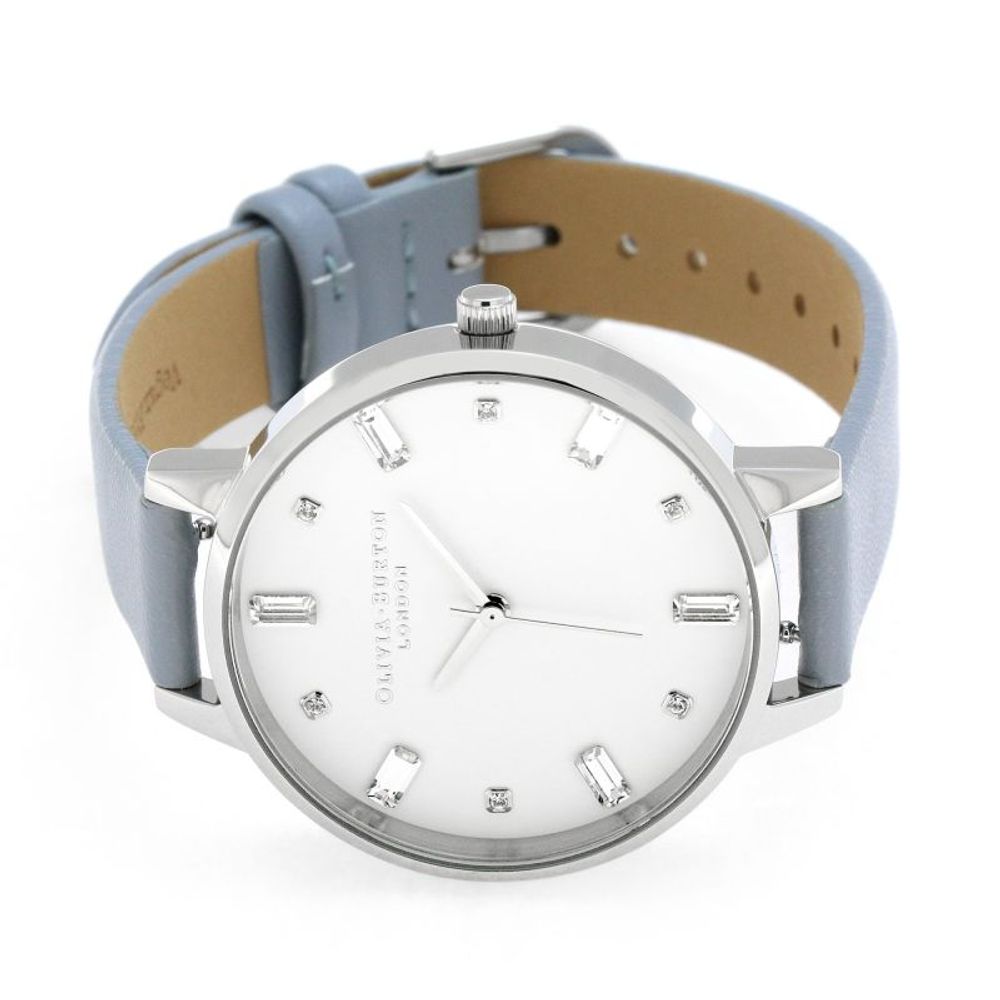 Olivia Burton Blue Artificial Leather Watch