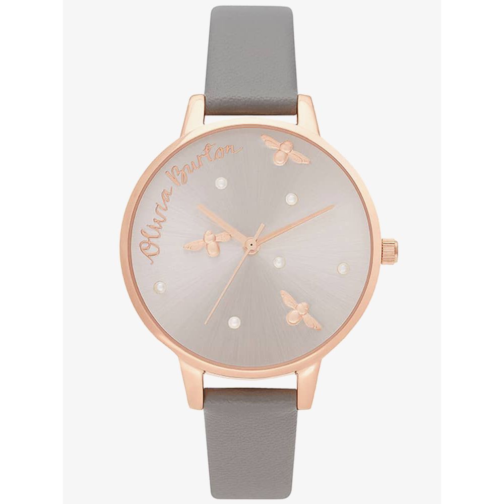 Olivia Burton Gray Artificial Leather Watch