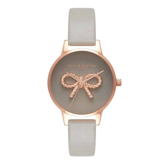 Olivia Burton Gray Artificial Leather Watch