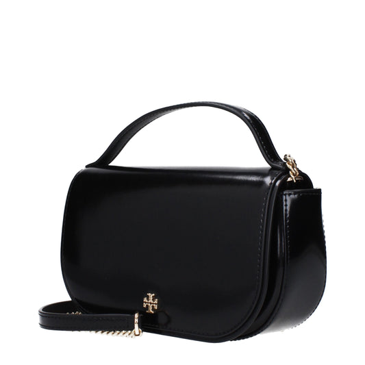 Tory Burch Black Leather Handbags