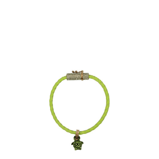 Versace Green Leather Bracelets