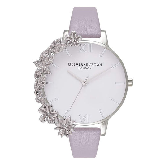 Olivia Burton Purple Artificial Leather Watch