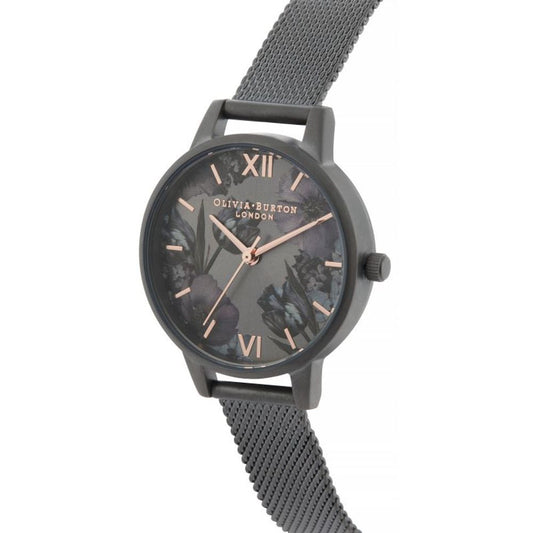 Olivia Burton Black Stainless Steel Watch