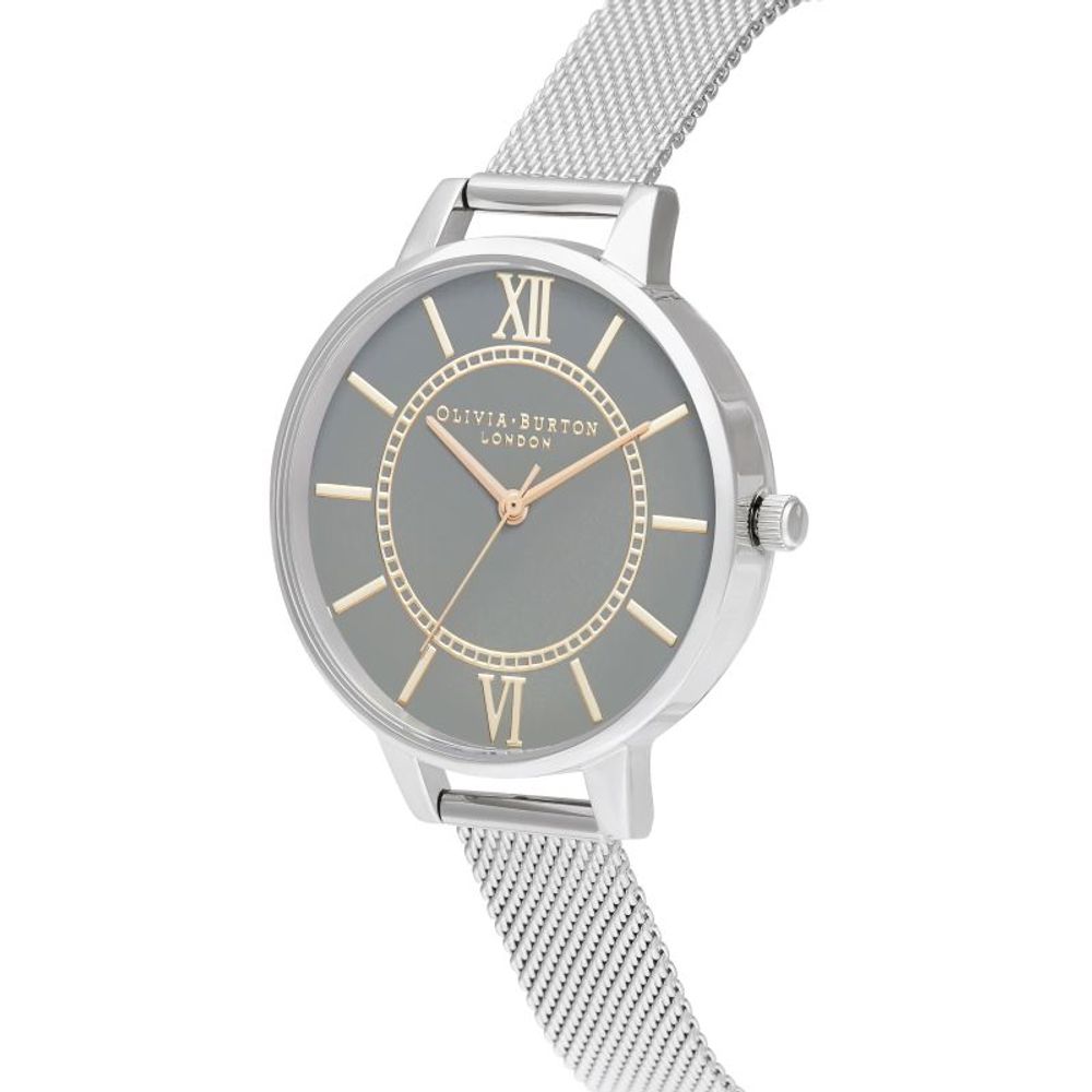 Olivia Burton Silver Stainless Steel Watch