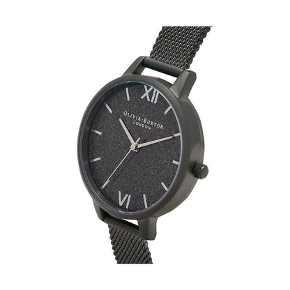 Olivia Burton Black Stainless Steel Watch