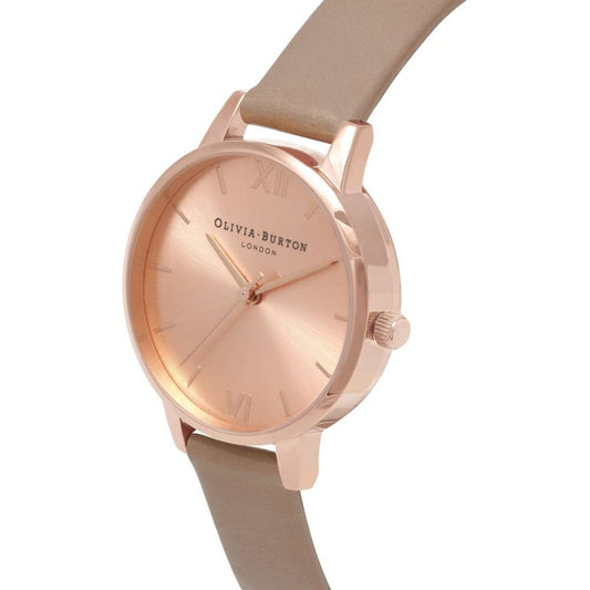 Olivia Burton Brown Artificial Leather Watch