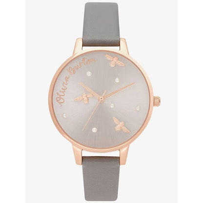 Olivia Burton Gray Artificial Leather Watch