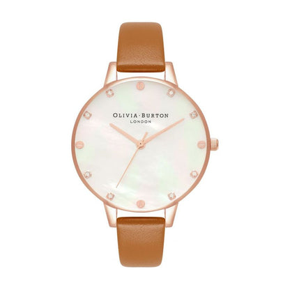 Olivia Burton Brown Artificial Leather Watch