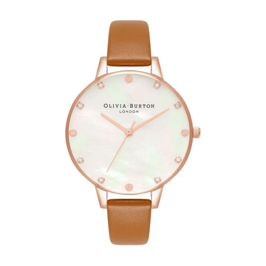 Olivia Burton Brown Artificial Leather Watch