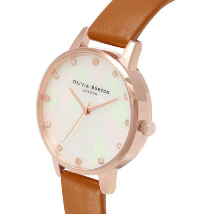 Olivia Burton Brown Artificial Leather Watch