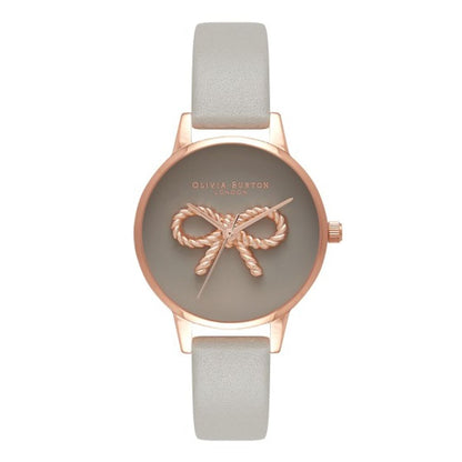 Olivia Burton Gray Artificial Leather Watch