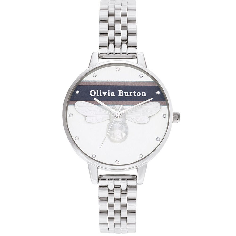 Olivia Burton Silver Stainless Steel Watch