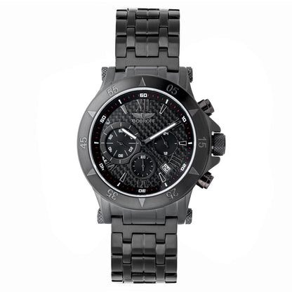 Bobroff Black Stainless Steel Watch