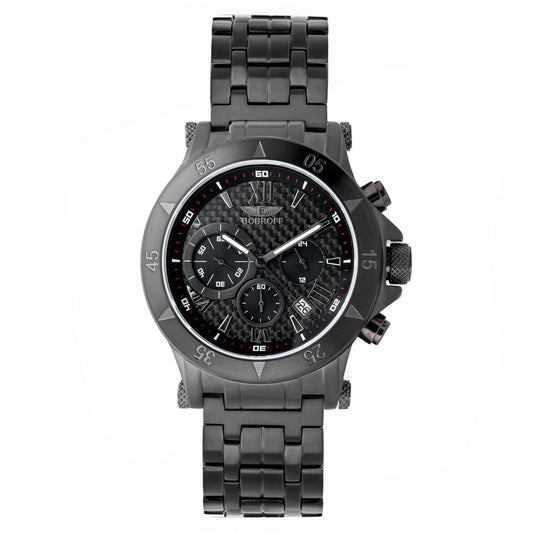 Bobroff Black Stainless Steel Watch