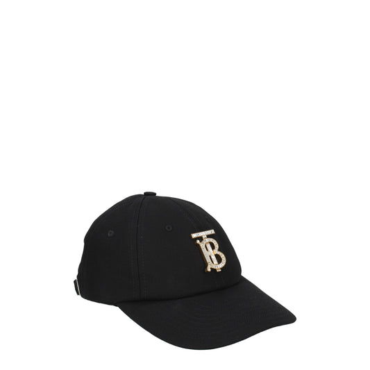 Burberry Black Cotton Caps (Baseball Hat)