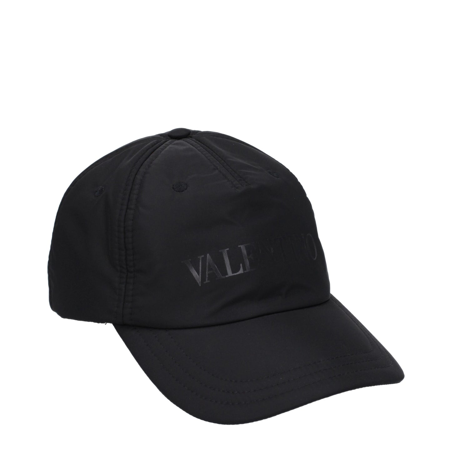 Valentino Garavani Black Polyamide Caps (Baseball Hat)