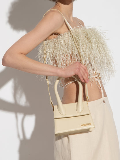 Jacquemus Le Chiquito Moyen Ivory Bag