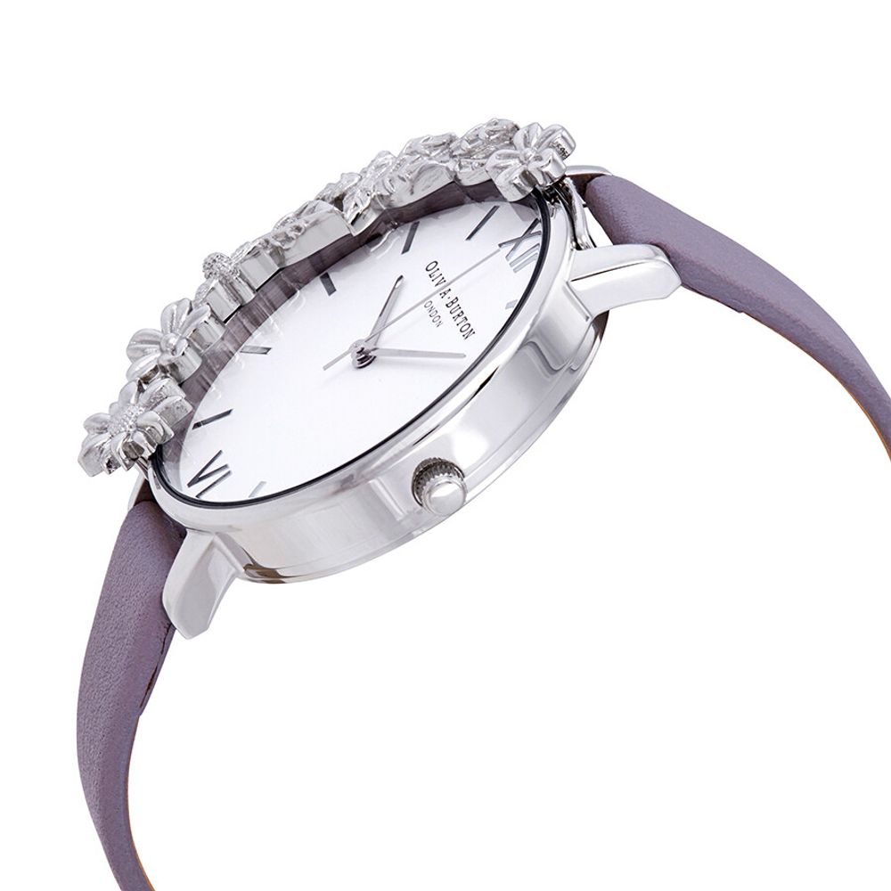 Olivia Burton Purple Artificial Leather Watch