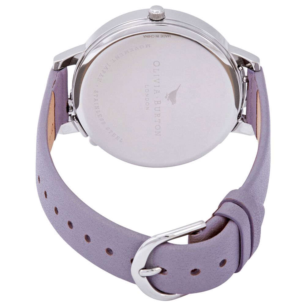 Olivia Burton Purple Artificial Leather Watch