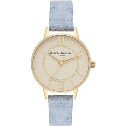 Olivia Burton Blue Artificial Leather Watch